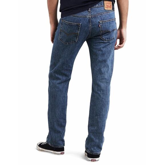 Levi's Men's 501 Original Regular Fit Straight Leg Denim Jeans Blue Size W30/L30 - Picture 1 of 14